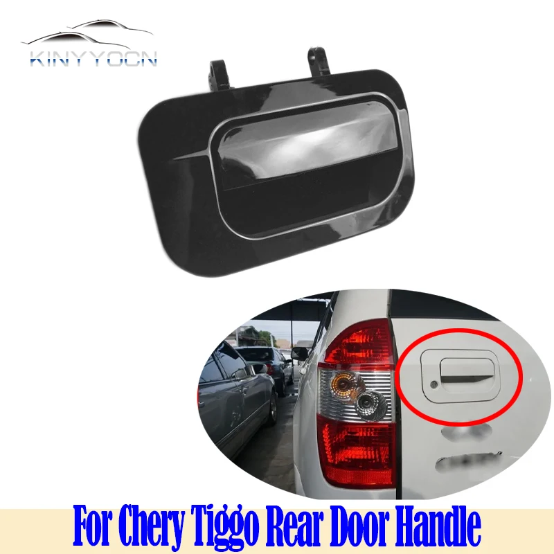 For Chery Tiggo 2006 07 08 09 10 Rear OutSide Door Pull Handle Cover Opening Handle Lid Doorknob Cap Hood Shell Unpainted