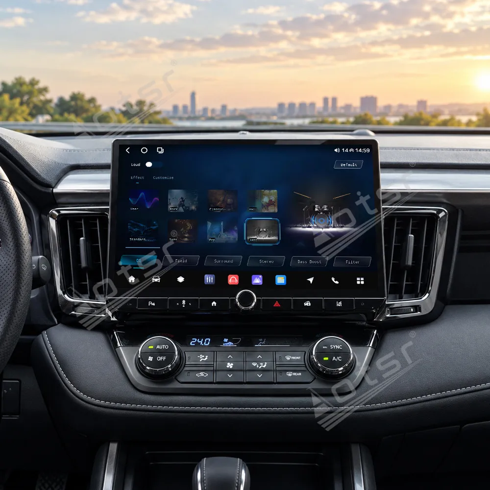 12.5 Inch HD Screen Car GPS Multimedia Player Android 15 Wireless Carplay Car Radio For Toyota RAV4 2013-2018 Stereo Head Unit