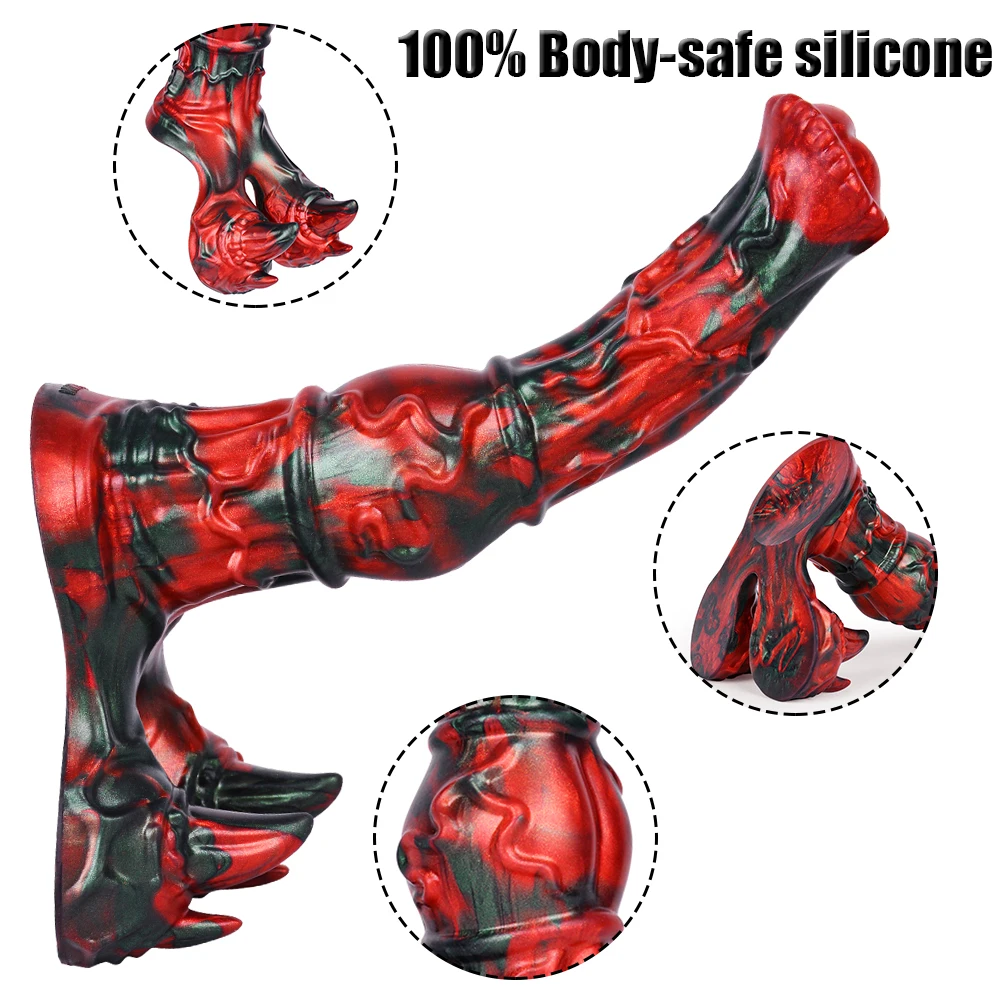 NNSX سميكة الكلب الحصان قضبان اصطناعية G-بقعة تدليك سيليكون المكونات الشرج الشرج موسع الحيوان القضيب لعبة الجنس للنساء الرجال الإناث الاستمناء #2