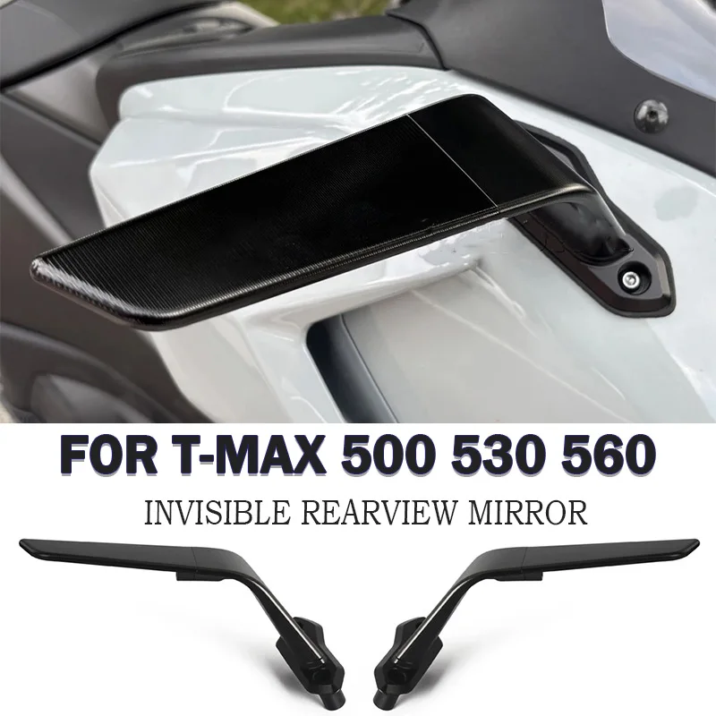 

Боковое зеркало Stealth Winglets для Yamaha T-Max 560 Tech Max T-MAX 560 2025 TMAX 500 T-MAX 530, зеркало заднего вида с ветрозащитным дефлектором