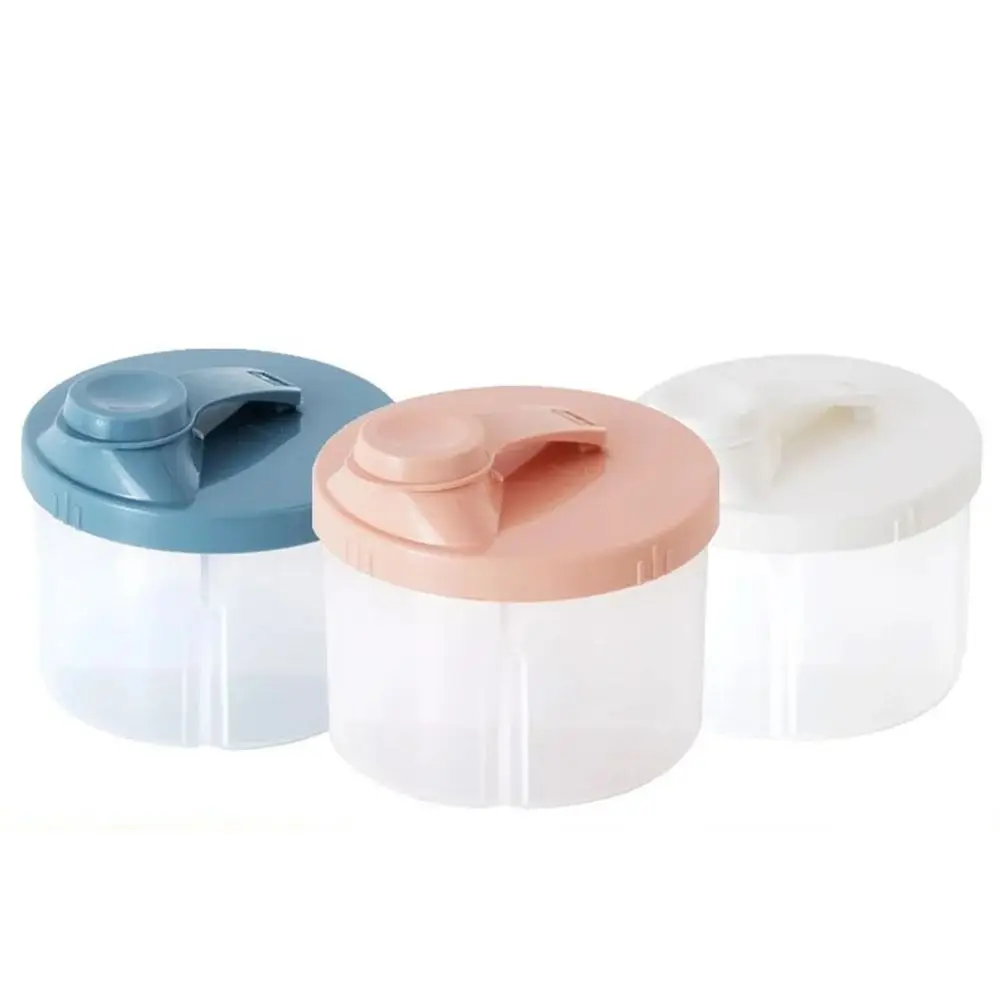 

Portable Infant Milk Powder Box 4 Grids Large-Capacity Baby Food Storage Box Moisture-proof sealing Leakproof