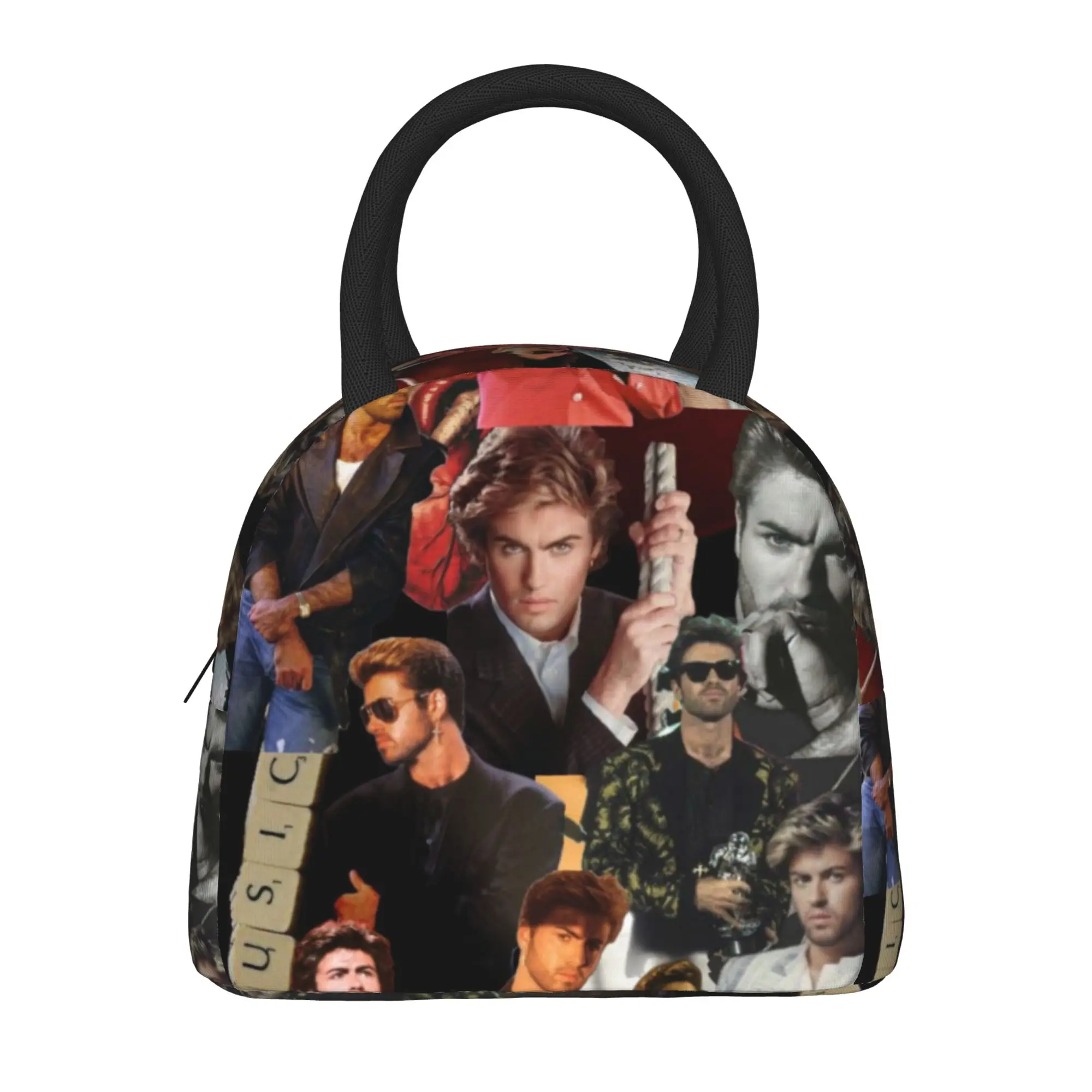 Insulated Lunch Bag George Michael Product  Lunch Container Causal Cooler Thermal Lunch Box For School