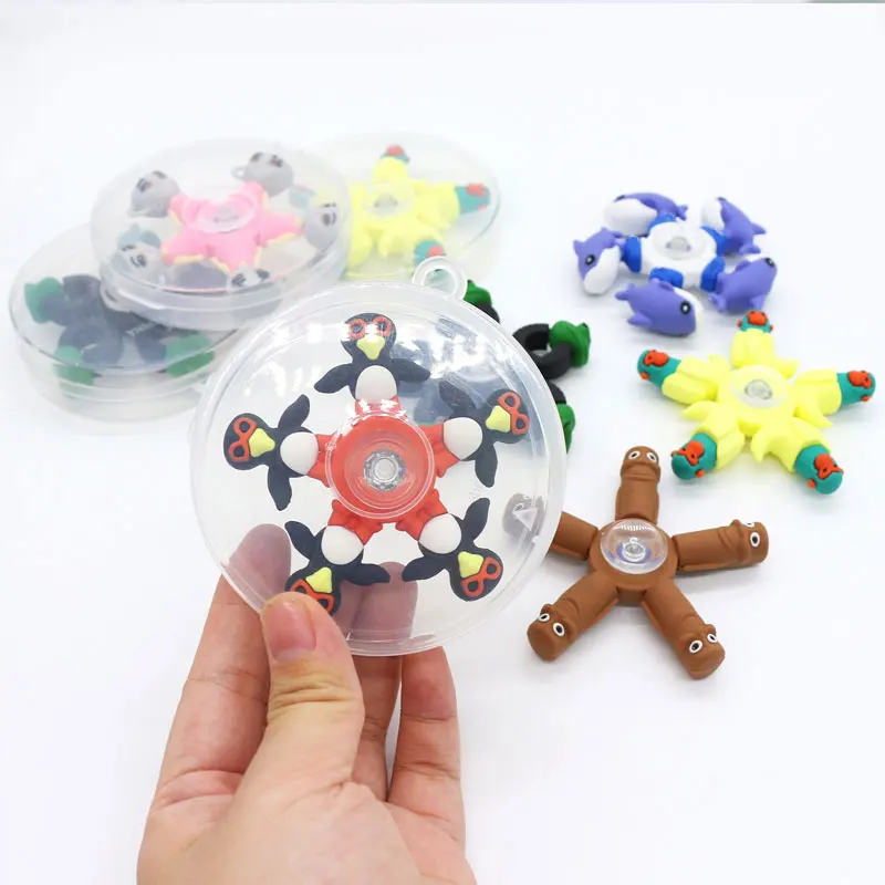 Giocattolo spinner a mano Brainrot italiano Tungtung Sahur Tralalero Tralala Capuchinoassino Spinner Top Antistress Fidget Gyro Toy
