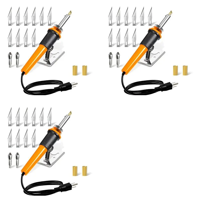 

HLZS-3X Hot Knife Plastic Cutter Tool Electric Woodburning Kit For Plastic Wood Burning Tool-Cutter Woodburning Tools US Plug