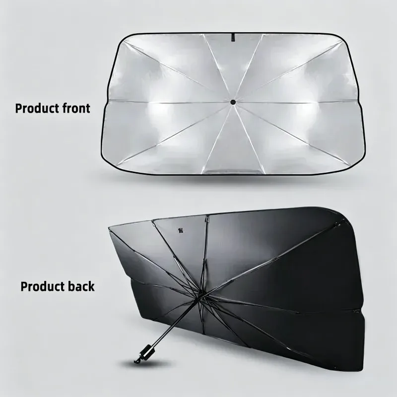 Car Sunshade Umbrella For Auto Shading Car Sun Shade Protector Parasol Summer Sun Interior Windshield Protection Curtain