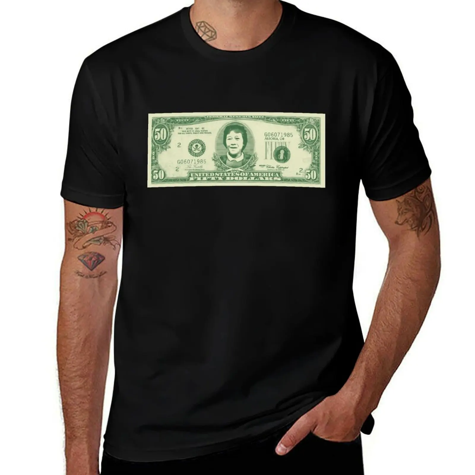 

The man Dollar T-Shirt t tshirt 50 tshirt soft Bill cotton - shirts Goonies for man T-Shirt