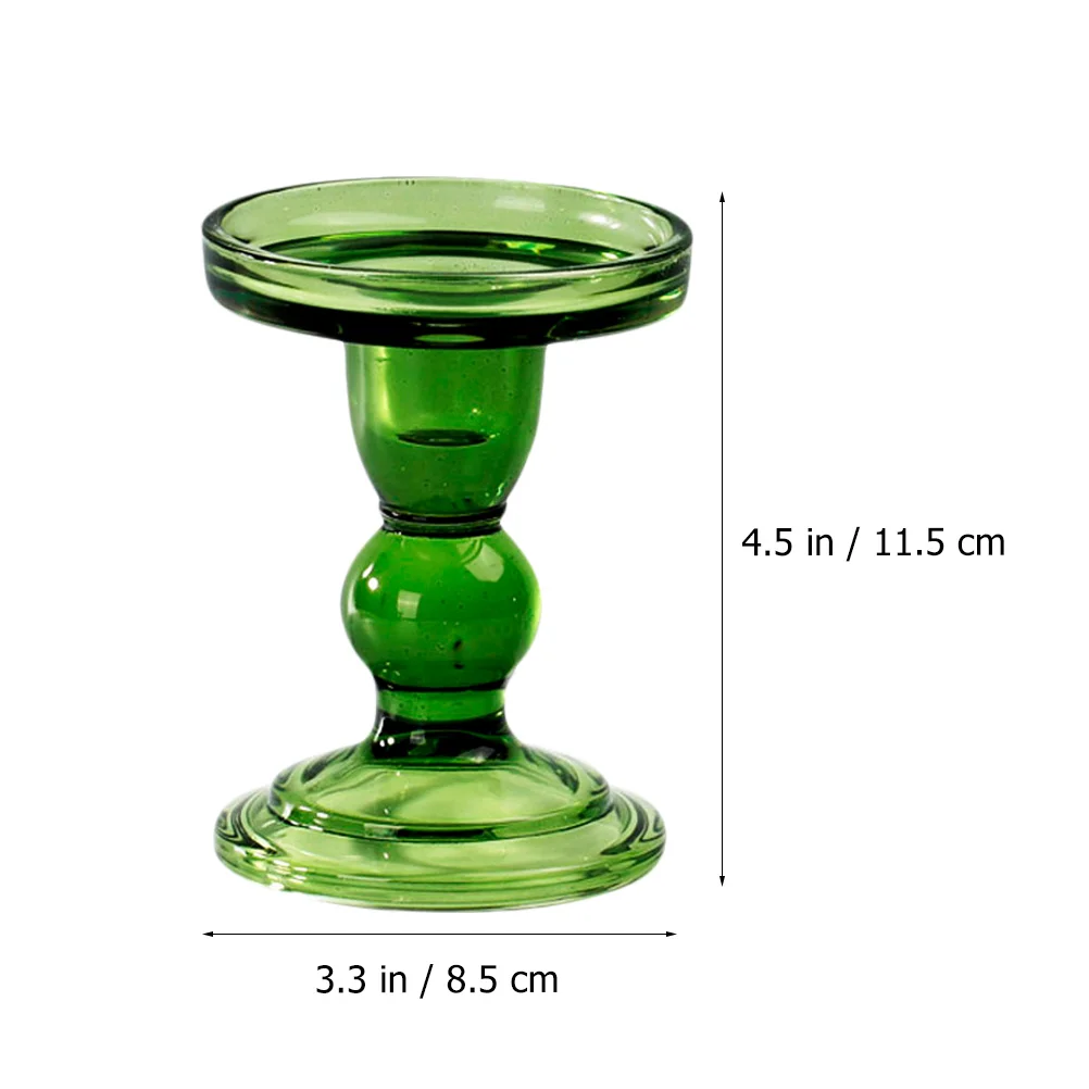 

Retro Dark Green Glass Holder Practical Easy Carry Creative Design Home Decor Glass Holder