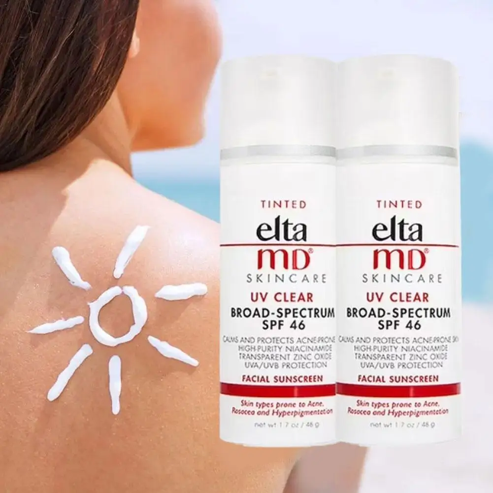 

48g Refreshing Non-sticky Sunscreen Moisturizing Replenishing Anti-radiation Waterproof Sweatproof Skin SPF46 Oilfree Sunscreen