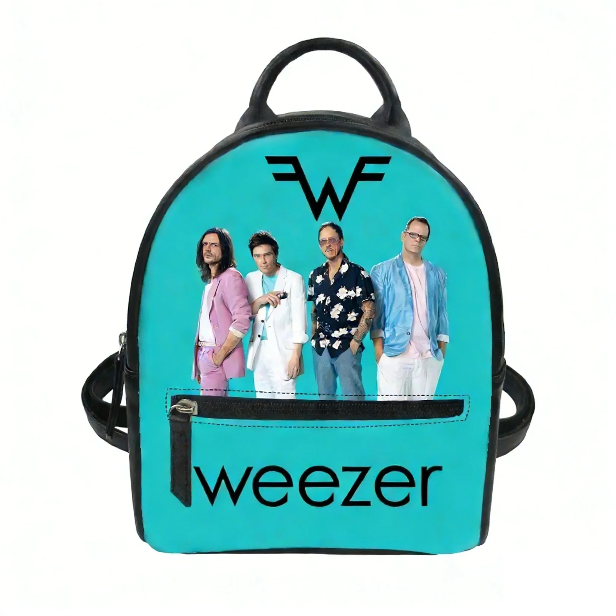 

Weezer Rock Band Custom Mini Small Backpack Purse Carter Schoolbags Double Shoulder Bag Mini Daypack Bag
