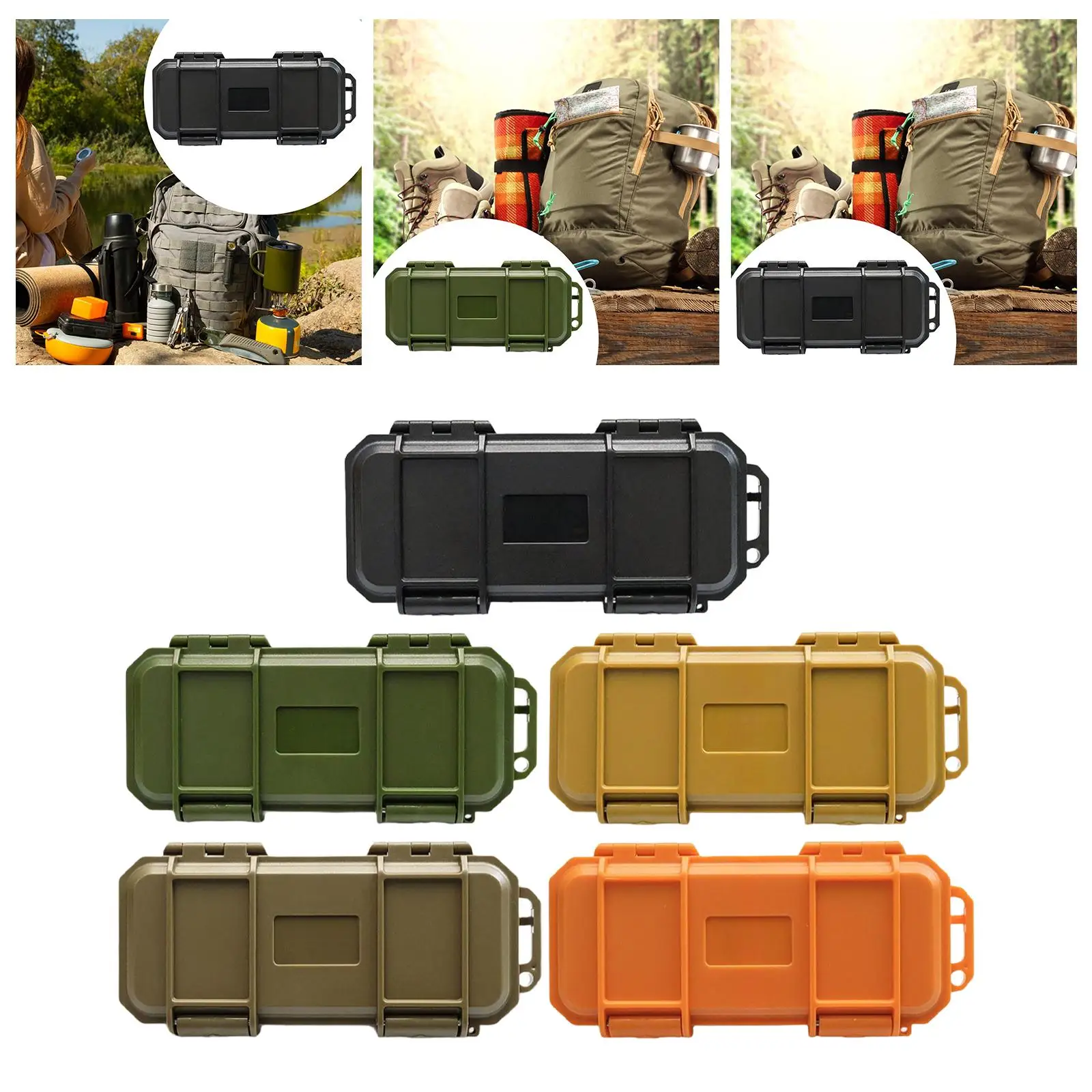 Everyday Carry Tool Storage Box Dustproof Lightweight 17.6x8.5cm Portable Built in Foam Sponge Waterproof Knife Case