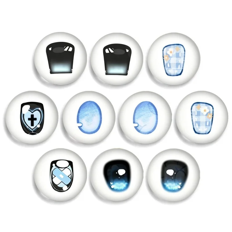 Cute Blyth Doll Toy Anime Doll Glass Eyes Cabochons Round 12MM-30MM Dragon Cat Eye Toys DIY Jewelry Accessory MIX Pupil Eye