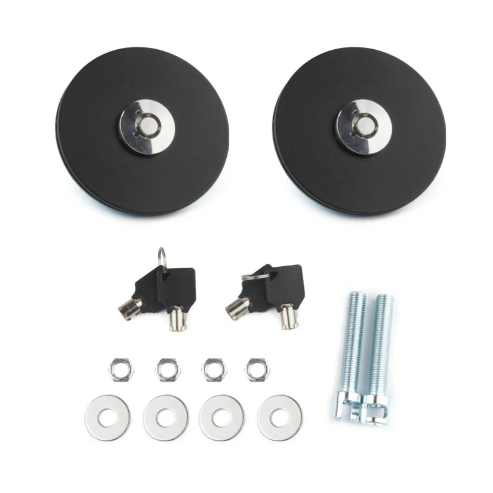 Lock Key Pin Kit Quick Latch Release Engine Bonnets Carbon Fiber Style Latch Universal Aluminum alloy Engine Hood Cover