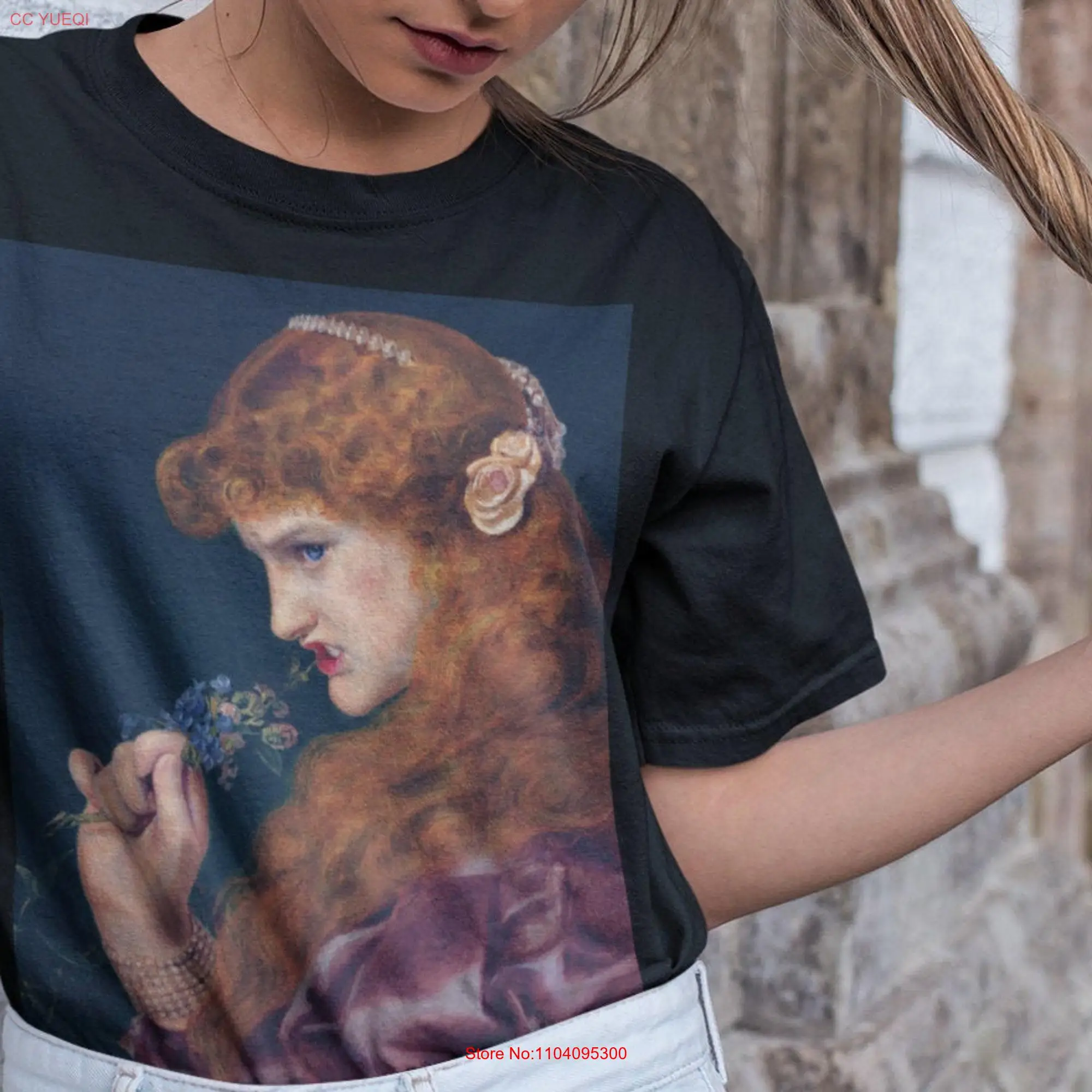 Frederick Sandys T Shirt Love's Shadow Mary Ellen Jones Pre Raphaelites Aesthetic long or short sleeves