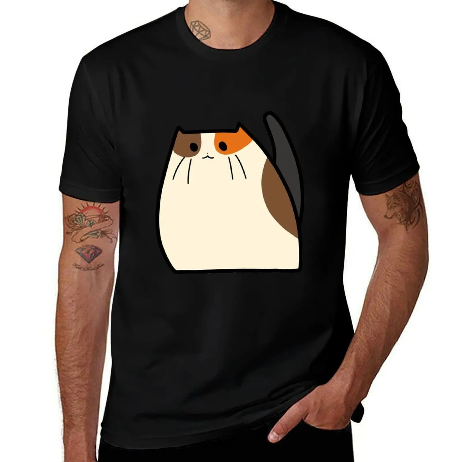 Chubby Calico T-Shirt Dry Fit Athletic Short Sleeve Shirt T-Shirt