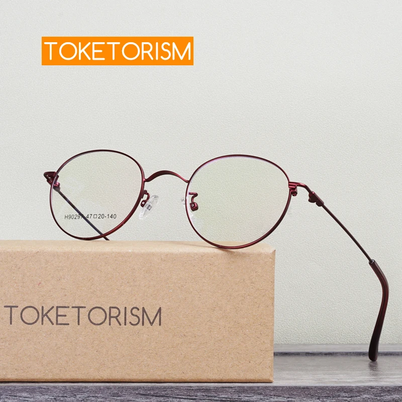 Toketorism Small Glasses For Women Round Optical Frames Quality Ultralight Female Eyeglasses 297