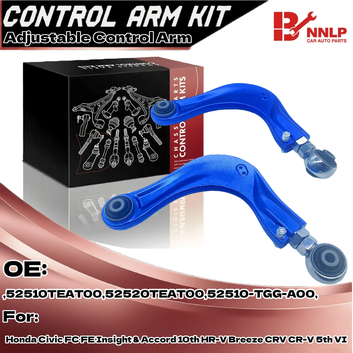 

Регулируемый рычаг заднего развала для Honda Civic FC FE Insight Accord 10th HR-V Breeze CRV CR-V 5th VI 52510-TGG-A00