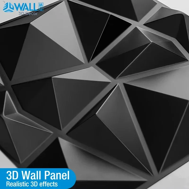 30cm house wall renovation geometric 3D wall panel non-self-adhesive 3D wall sticker art tile wallpaper room bathroom ceiling