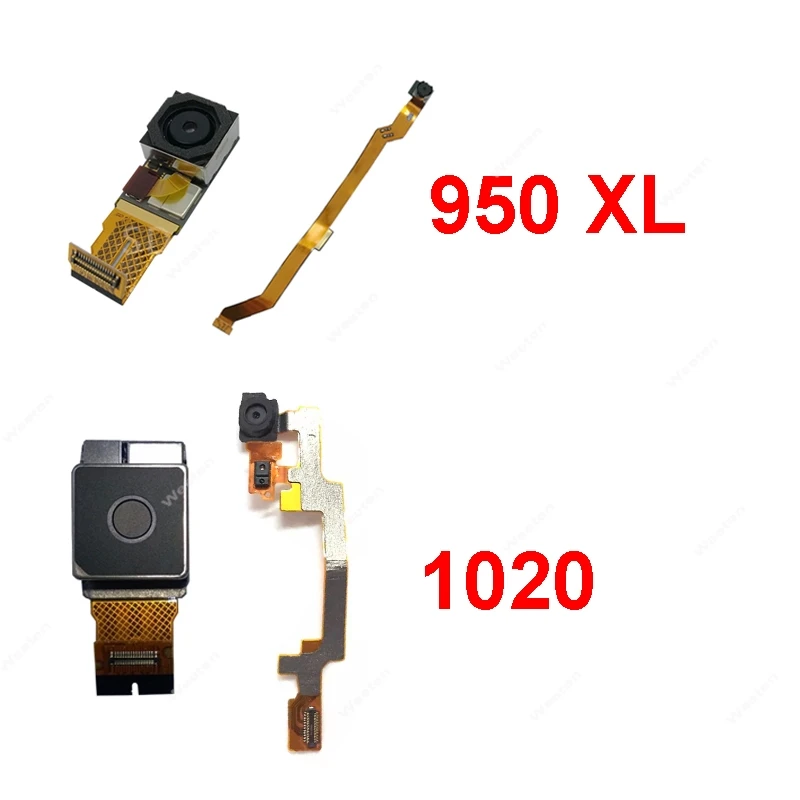 Módulo de câmera traseira para nokia lumia 950 xl 1020 câmera frontal traseira cabo de fita flexível reparo de substituição bom testado