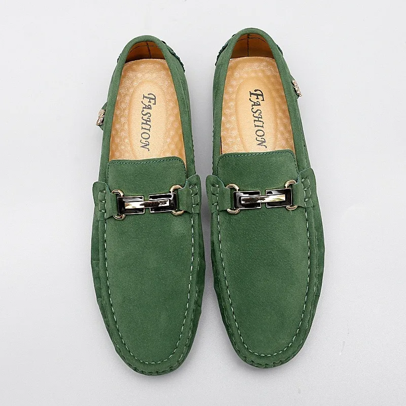 Large Size 35-48 Man Shoes Italian Office Man Drivers Loafers Moccasin Shoes Man Suede Loafers Designer Sapato Masculino Casual