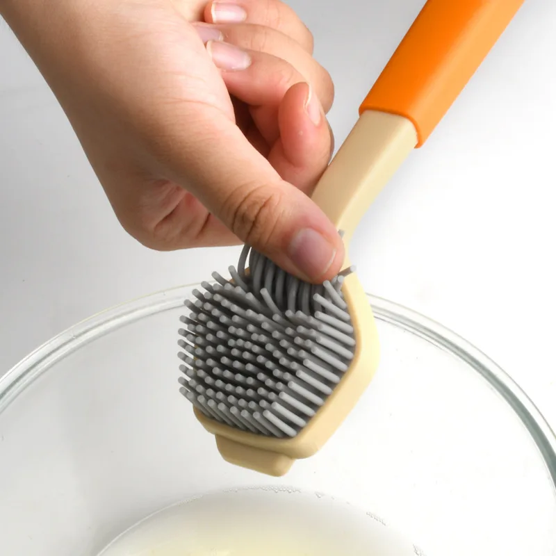 Kitchen Silicone Dishwashing Brush, Non Stick Pot Cleaning Brush, Dishwashing Sink Cleaning Brush, Kitchen Cleaning Brush