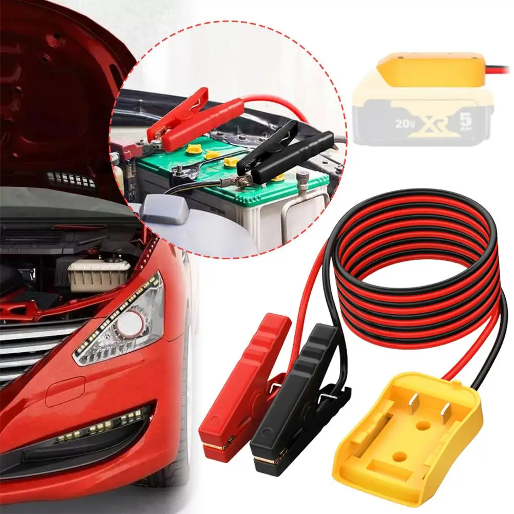 Portable Jump Start Cable - High-Powered Car Auxiliary Starter with Built-in USB Ports and 120 PSI Digital Compressor