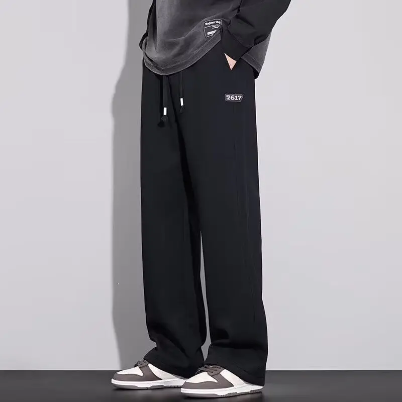 Men's Sweatpants Plain Baggy Sport Straight Khaki Trousers Harajuku Retro Clearance Sale Cool Comfortable Y2k Male Sports Pants