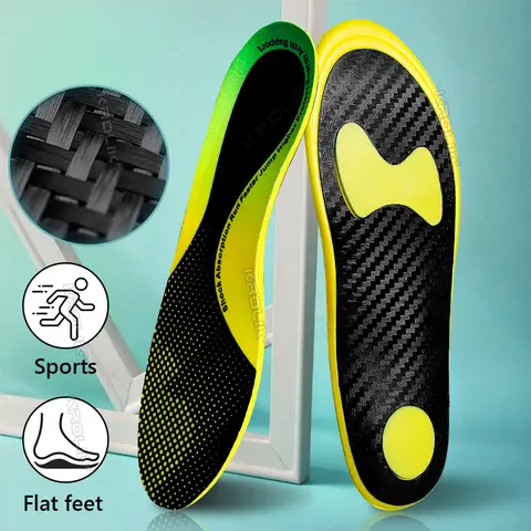VTHRA 2025 New Unisex Basketball Insoles Full Length Carbon Plate High Energy Return Shock Absorption Sports Shoe Inserts