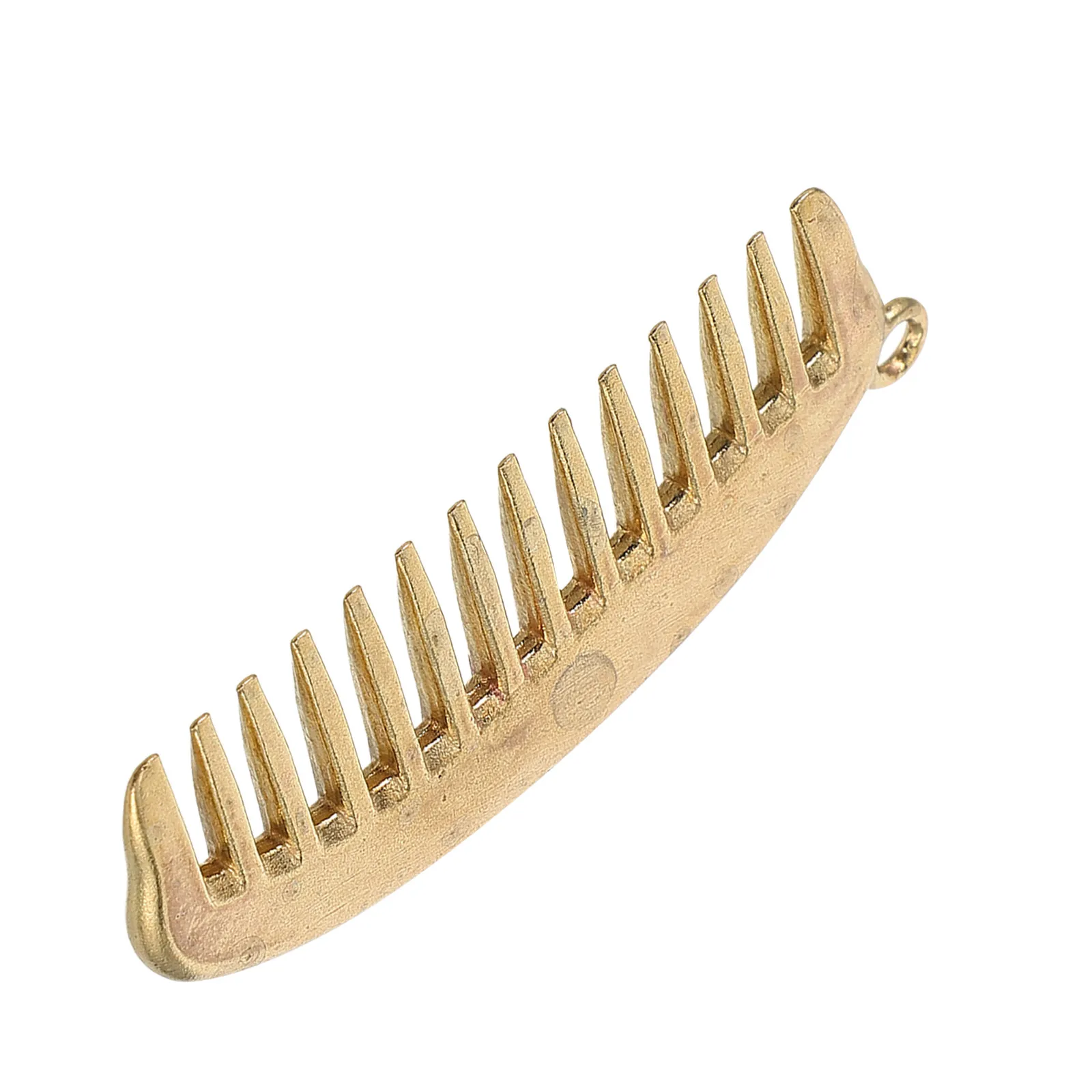 Retro Metal Beard Comb Keychain – Handcrafted Mustache Comb for Men & Women, Hair Styling Tool & Key Decor
