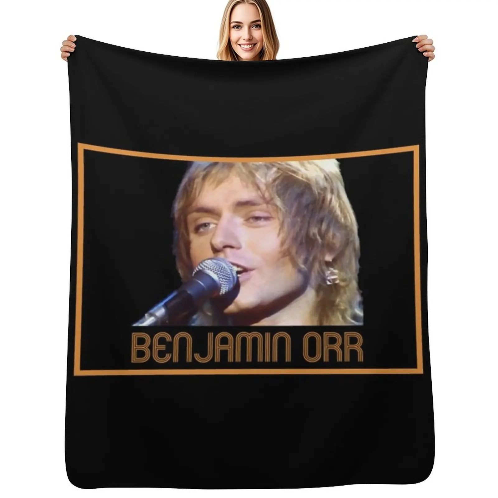 

Benjamin Orr The Cars Stay the Night 70s Throw Blanket Designers Flannel manga Luxury Designer Blankets