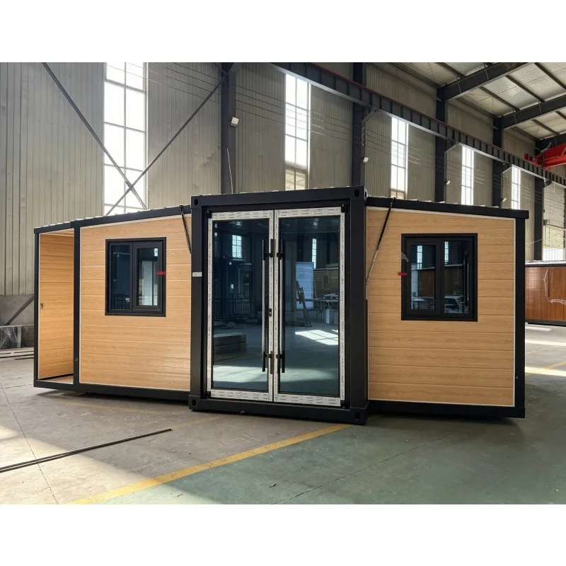 20ft Flat Pack Expanding Container House Portable Prefab Foldable Home Tiny Modern Design for Hotel and Office Applications
