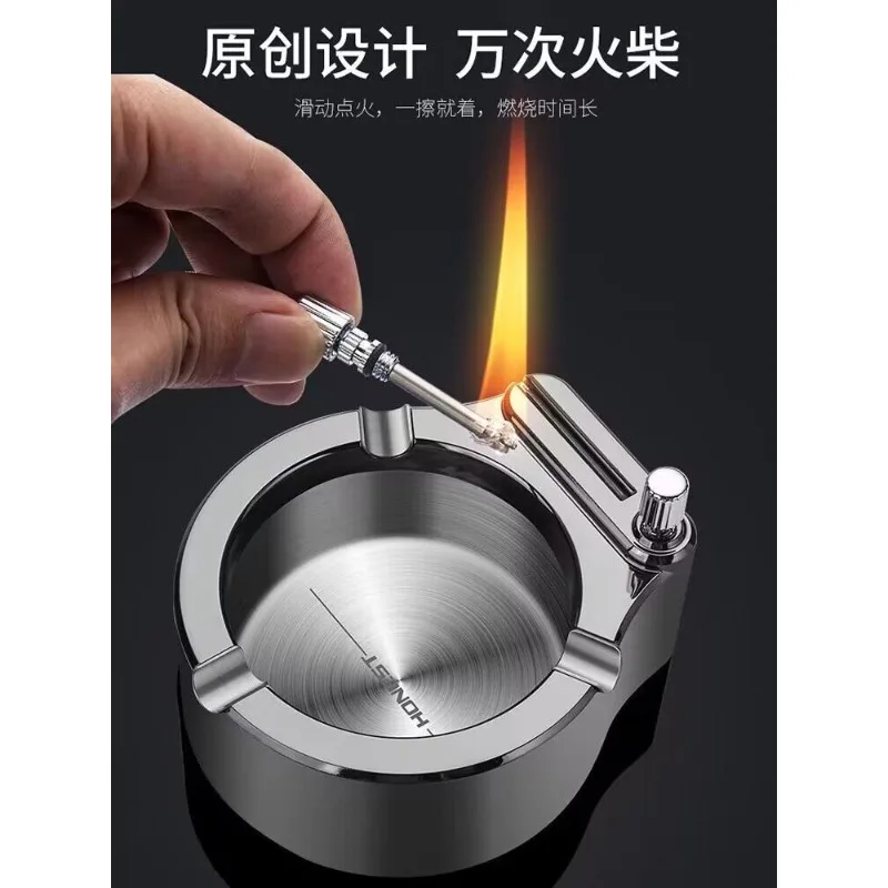 

Baicheng Sanyang Wanzeng Match Ashtray Creative Personalized Large Fashion Office Customized Gift Lighter