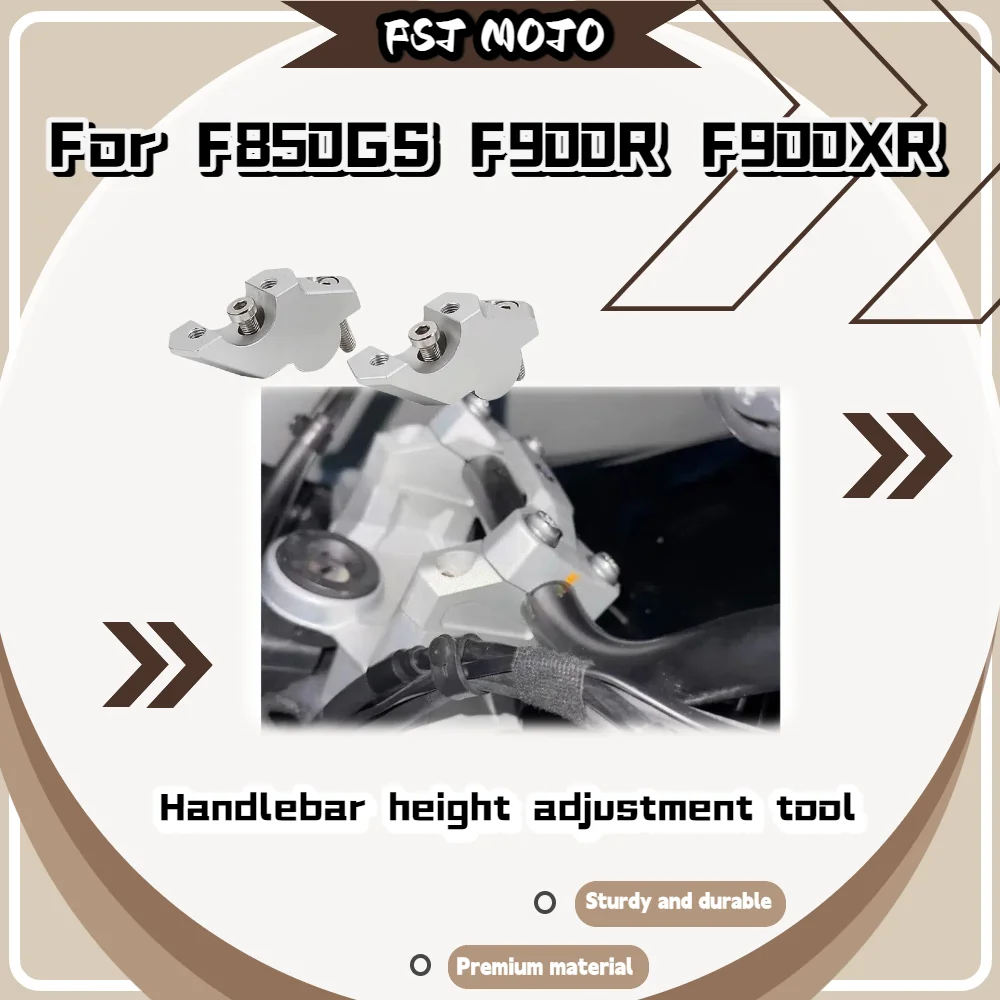 

For F850GS F900R F900XR Aluminum Handlebar Heighten Riser, Front Head Raised & Backward Adapter Accessories