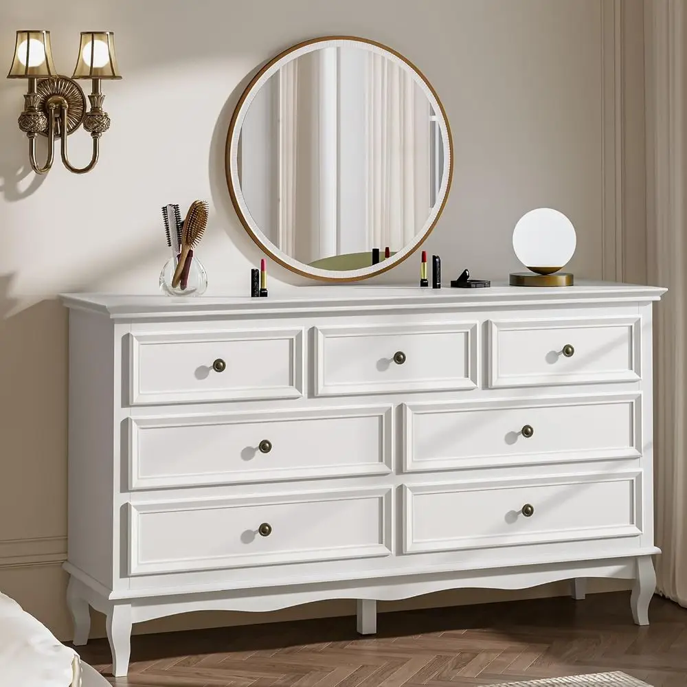 Solid Wood Bedroom Chest with Painted Finish and Storage Cabinet for Living Room or Hallway
