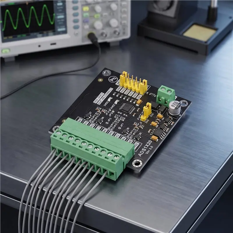 My Home High Accuracy For Industrial Weighing ADS1220 24-Bit ADC Module Analog To Digital Converter Data Acquisition