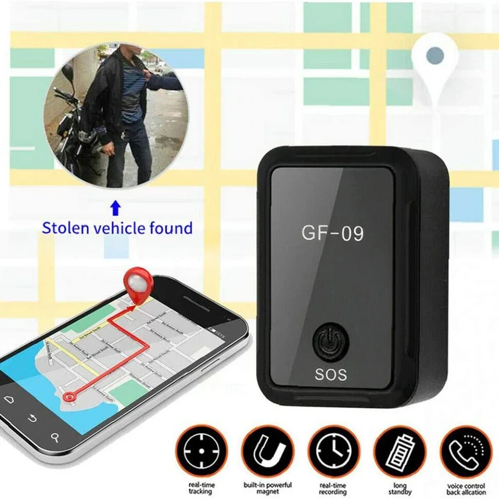 GF-09 GF-07 GPS Car Tracker Real Time Tracking Anti-Theft Anti-lost Key Pet Locator Strong Magnetic Mount SIM Message Positioner