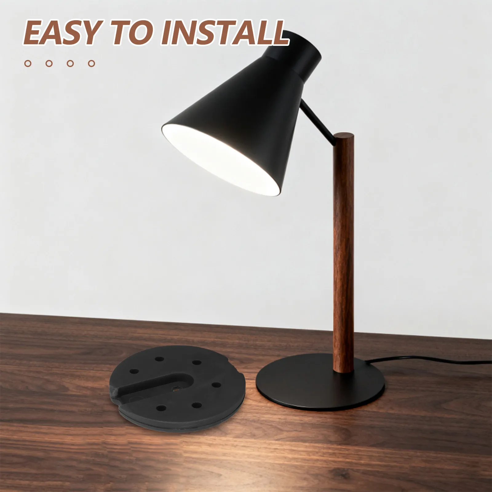 

Lamp Base Counterweight Weighted Floor Lamp Plastic Sand Heavy Replacement Stable Mounting Base for Desk Light Home DIY Projects