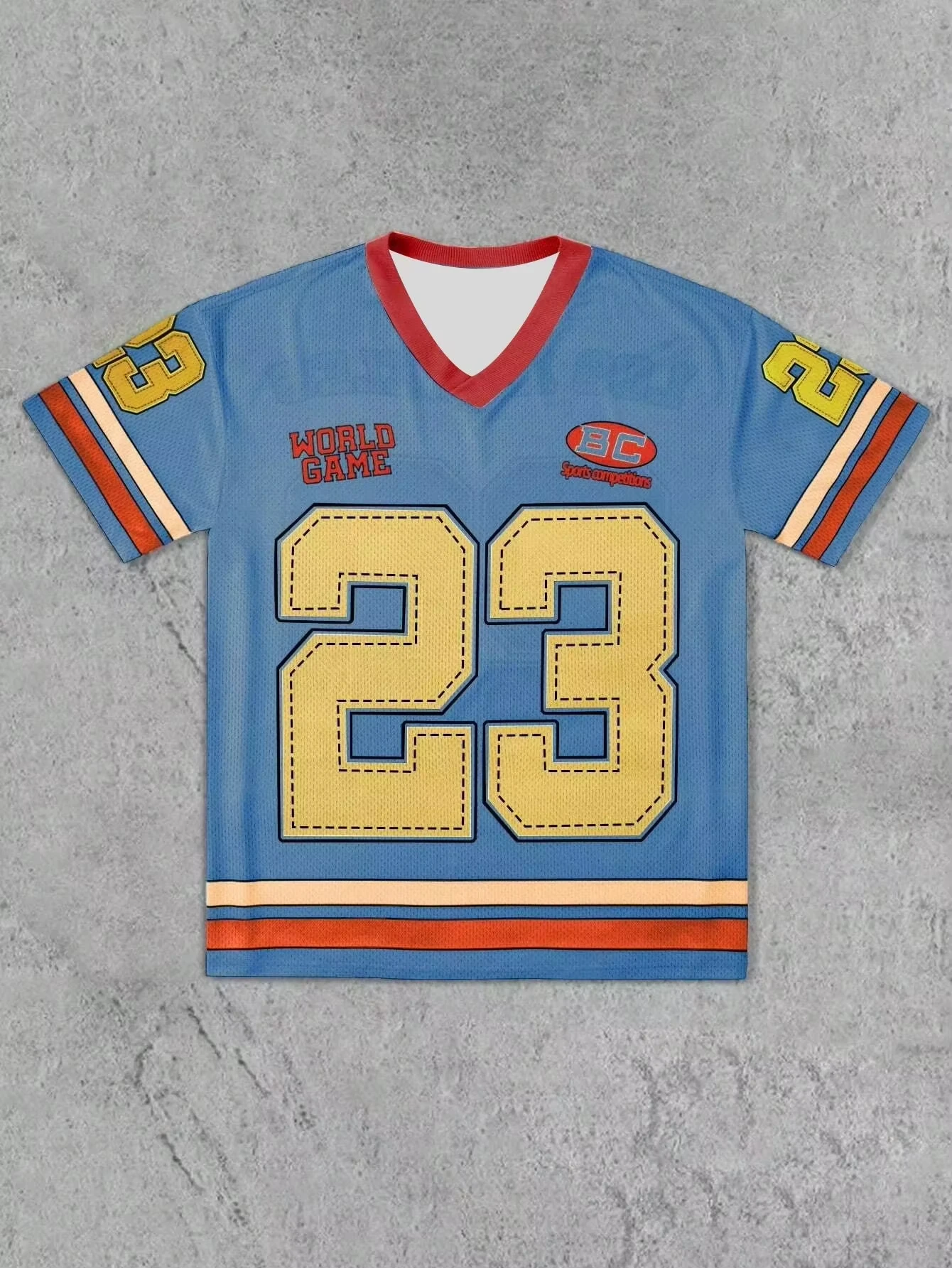 2025 الرجال جديد شبكة النسيج جيرسي تي شيرت الخامس الرقبة فضفاضة وعصرية الشارع ارتداء الهيب هوب روك تي لوس أنجلوس الرقمية قميص مطبوع