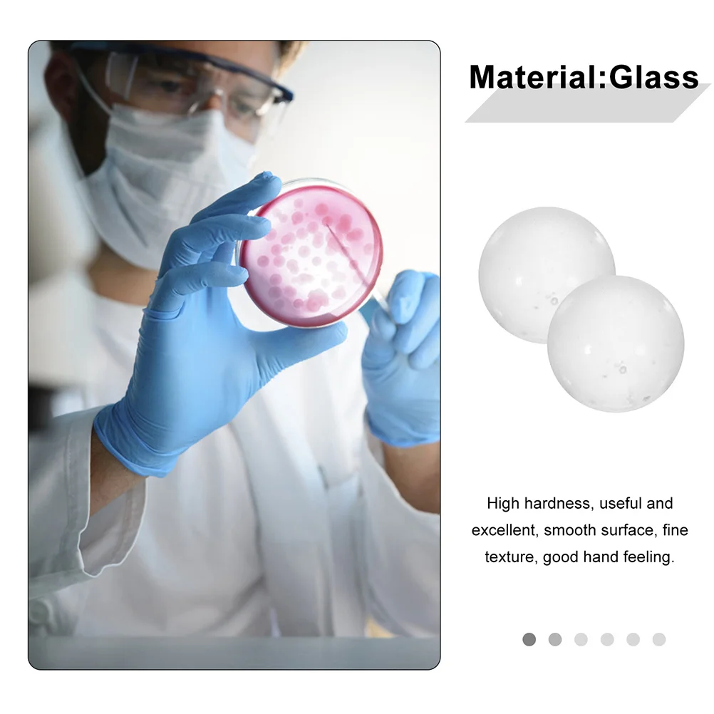 

1000Pcs Transparent Glass Ball Sphere Mini Marbles for Lab Experiments High Durability Smooth Non Deforming Surface