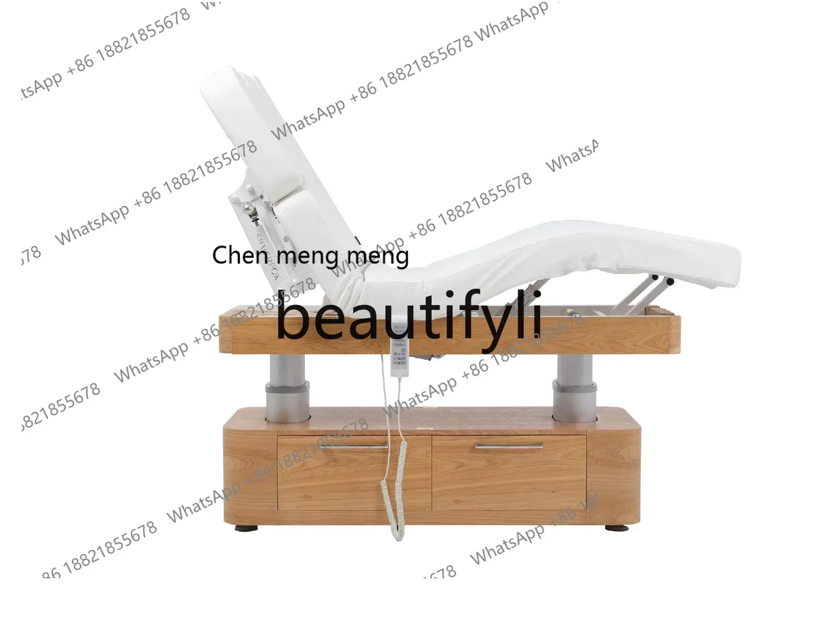 

Z189 Y Tuina beauty bed adjustable armrest with locker Thai massage eyelash treatment bed
