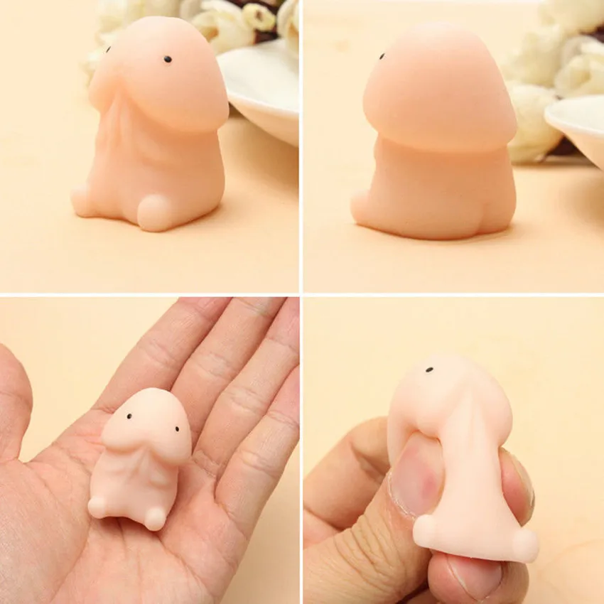 Hot Soft Small Slow Rebound Mochi Dingding Squishy Focus Squeez Pressure Abreact Healing Fool Fun Joke Toy Party Gift