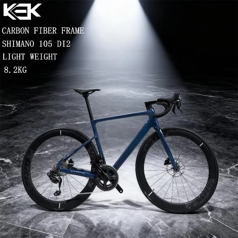 Hydraulic Disc Brake Carbon Fiber Road Bike Lightweight Professional Racing Bicycle 700C Cycling Gear High Performance Equipment