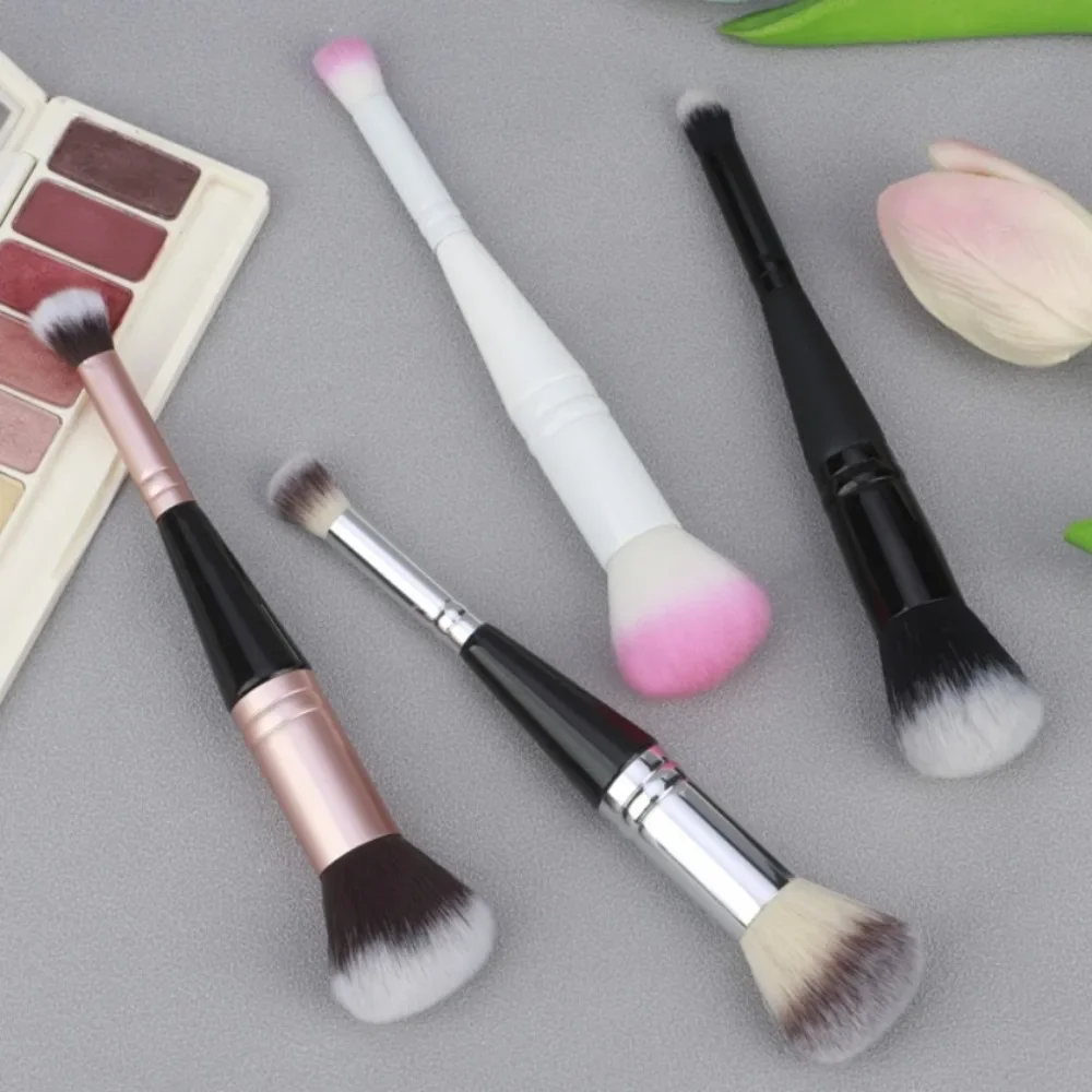 1pc Doppel Kopf Make-Up Pinsel Schönheit Werkzeuge Schatten Highlighter Powder Foundation Concealer Erröten Gesichts Pinsel Brochas Maquillaje