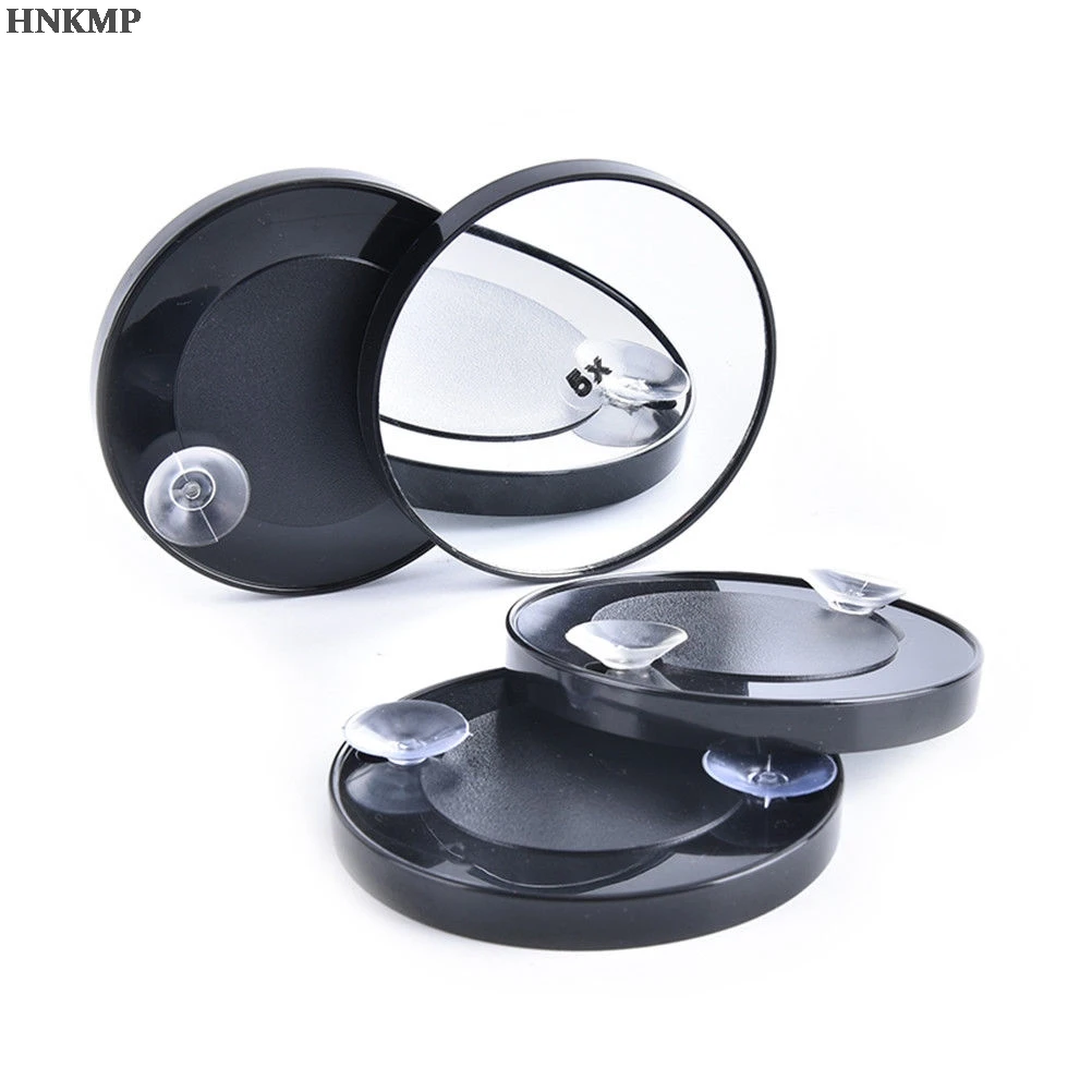 TSHOU553 Black 3/5/10/15X Magnifying Make Up Shaving Beauty Mirror Travel Bathroom Shower Suction Cup Beauty Mirror