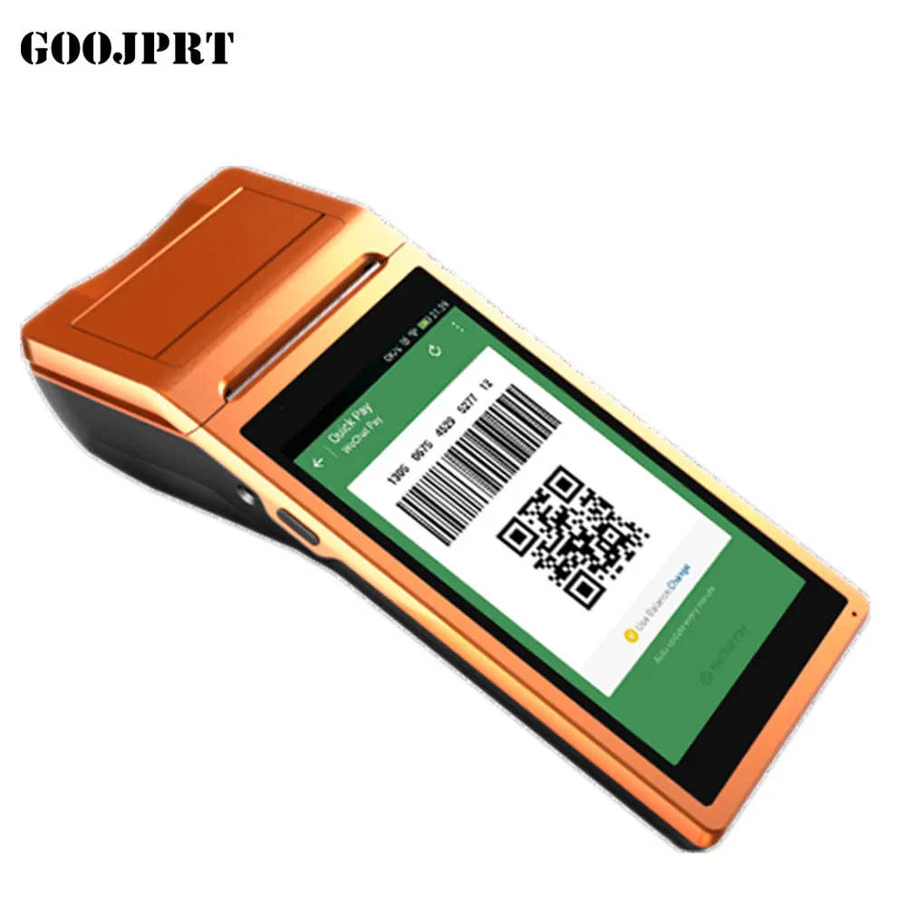 Custom Label Industrial Terminal Wireless Thermal Printer Barcode Scanner Transfer Printer All In One Handheld Pda Printer