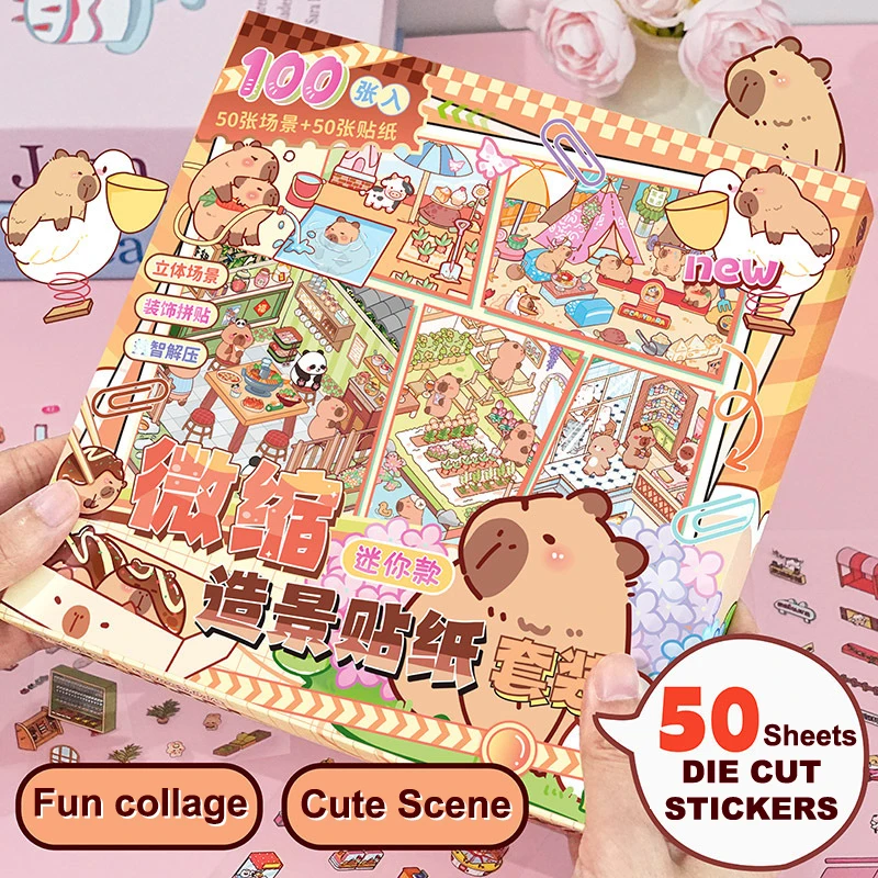 

Miniature Landscape Designs, 3D House Scene Stickers, Special Birthday Gifts for Girls