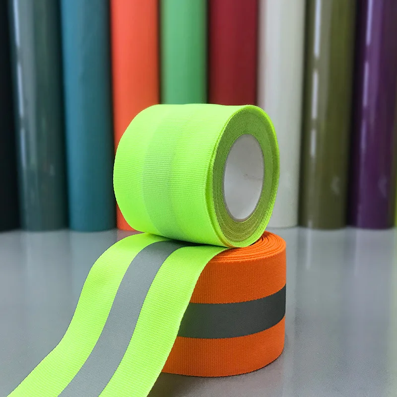 Reflective High Elastic Fluorescent Tape Garment Accessories Warning Safety Strip