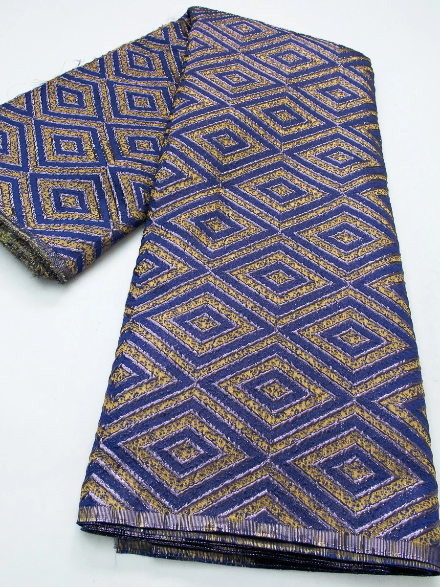 

Brocade Lace African Nigerian Lace Fabric Organza Gilded Party Dresses Jacquard French Lace For Women Wedding Dress DIY TY4737