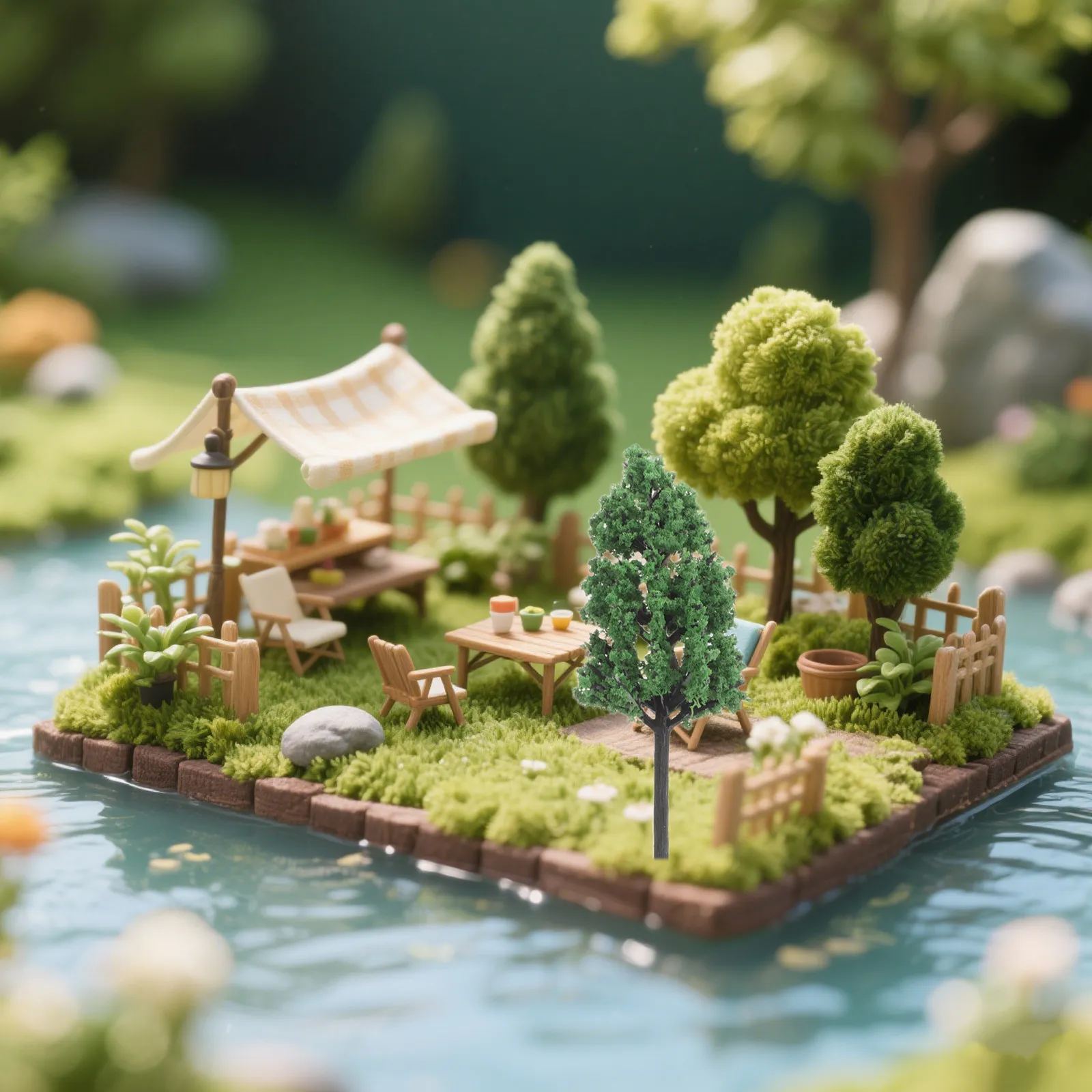 50Pcs Miniature Plastic Trees Architecture Scenery Railway Layout Micro Landscape Dollhouse Garden Decoration Sand Tray Craft
