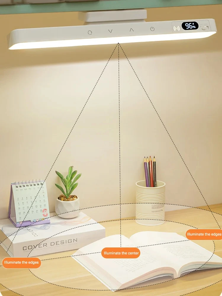 Touch Table Lamp Magnetic Desk Lamp Bulit-in Rechargeable Battery for Reading Cabinet Mirror Bedside Rechargeable Night Lights