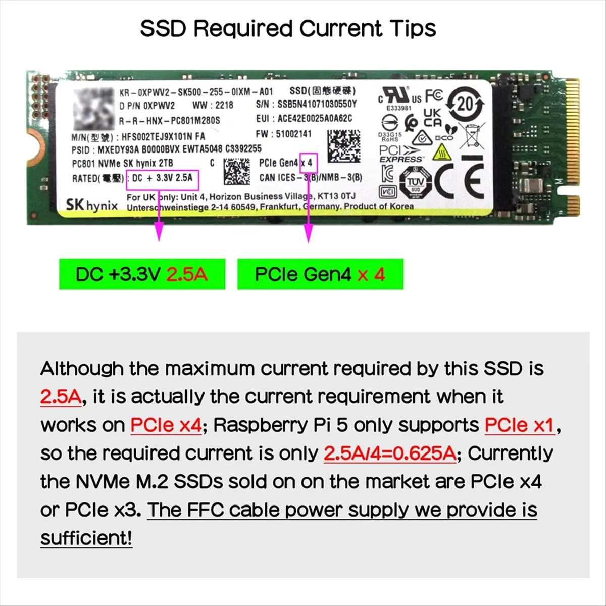 X1001 M.2 NVMe SSD Shield PCIe Peripheral Board Compatible with for 5-ABAM